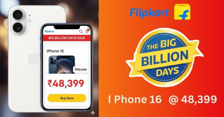 iPhone 16 Flipkart Big Billion Days price
